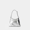 Staud Linda Shoulder Bag In Silver