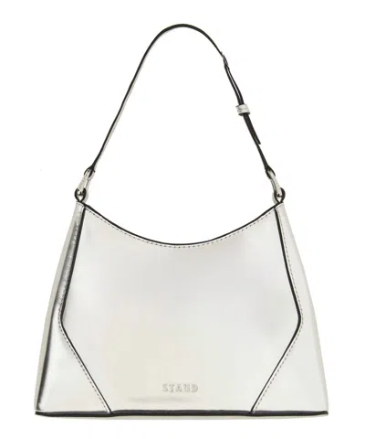 Staud Linda Shoulder Bag In Silver