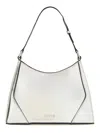 Staud Medium Leather Shoulder Bag In White