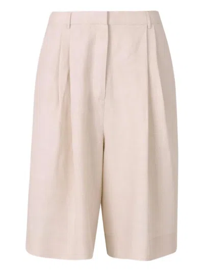 Staud Linen Bermuda Shorts