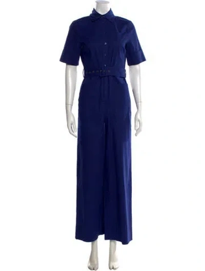 Pre-owned Staud Linen Jumpsuit In Black