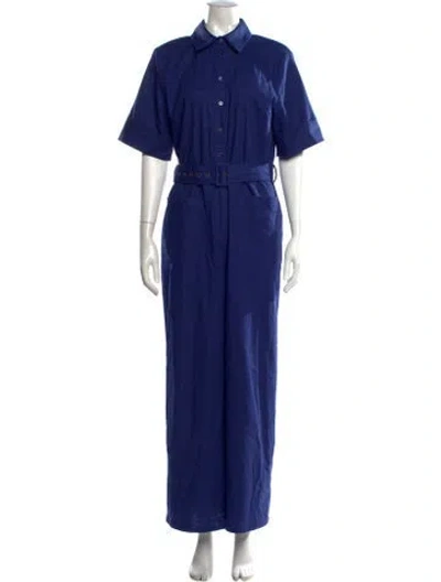 Pre-owned Staud Linen Jumpsuit In Black