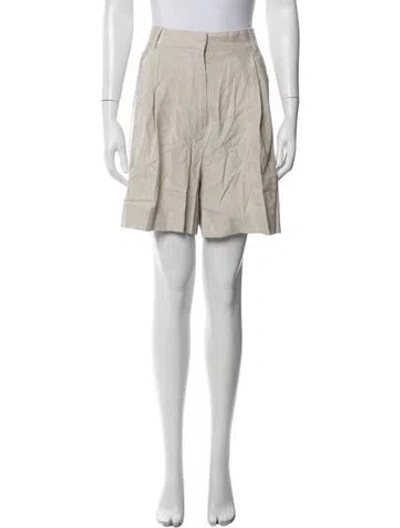 Pre-owned Staud Linen Knee-length Shorts In Neutrals