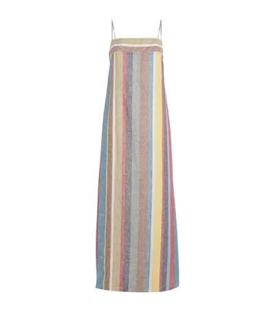 Staud Linen Laura Maxi Dress