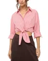 STAUD LISA TIE FRONT TOP