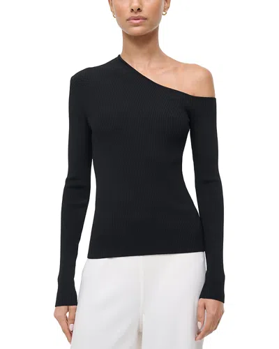 Staud Lois Asymmetric Top In Black