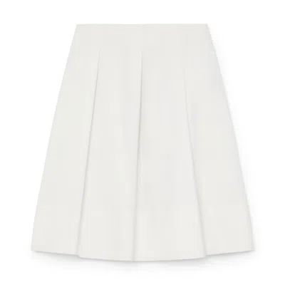 Staud London Skirt In Ivory