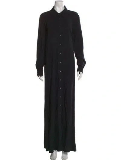 Pre-owned Staud Long Dress In Black
