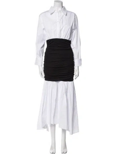 Pre-owned Staud Long Dress In Black