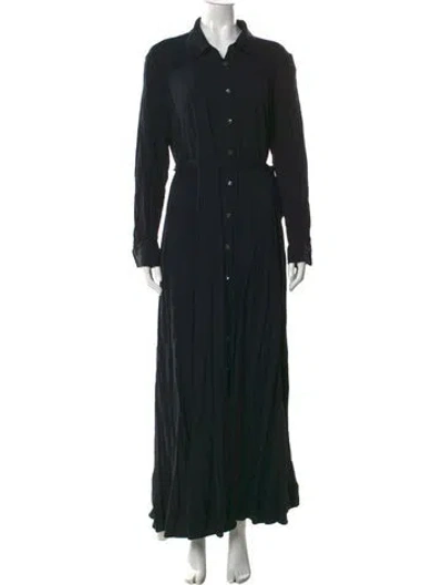 Pre-owned Staud Long Dress In Black
