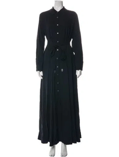 Pre-owned Staud Long Dress In Blue