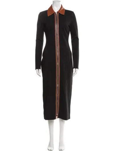 Pre-owned Staud Long Dress In Gray