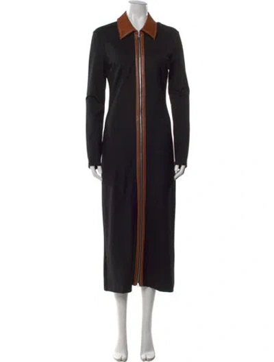 Pre-owned Staud Long Dress In Multi