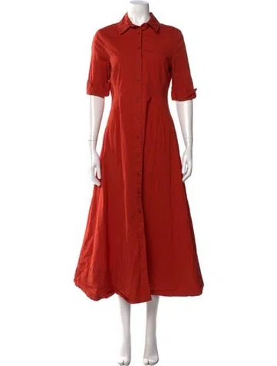 Pre-owned Staud Long Dress In Red