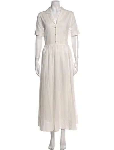 Pre-owned Staud Long Dress W/ Tags In Neutral