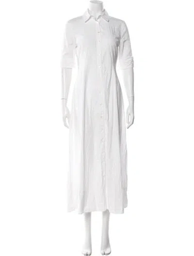 Pre-owned Staud Long Dress In White
