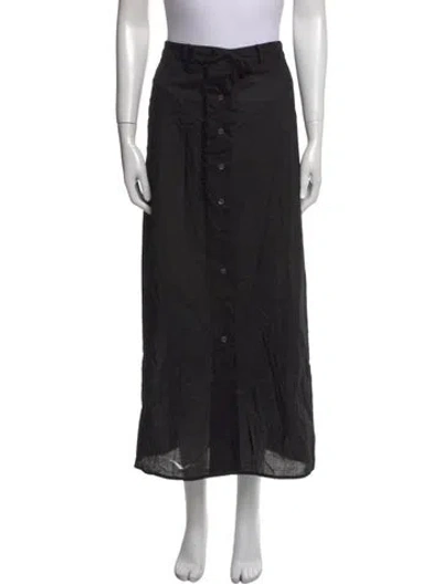 Pre-owned Staud Long Skirt In Black