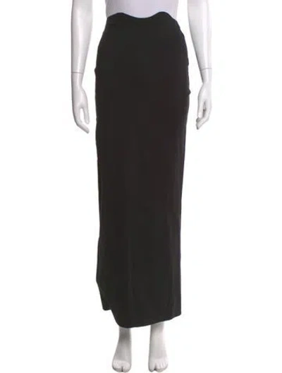 Pre-owned Staud Long Skirt In Black