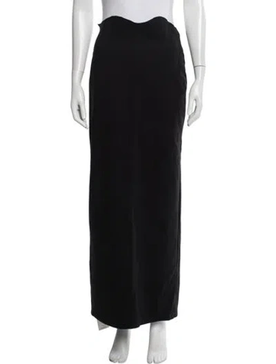 Pre-owned Staud Long Skirt In Black