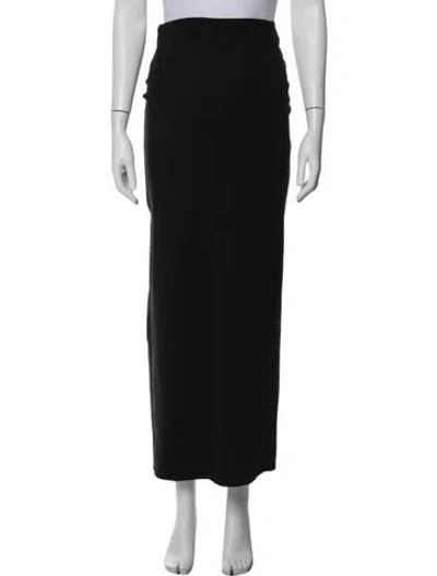 Pre-owned Staud Long Skirt In Black