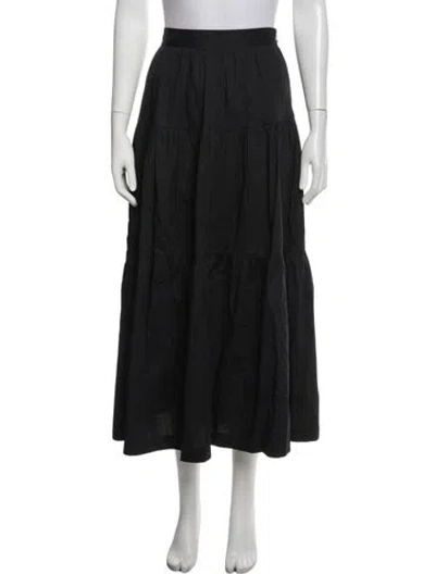 Pre-owned Staud Long Skirt In Blue