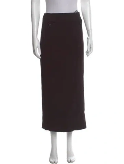 Pre-owned Staud Long Skirt In Brown