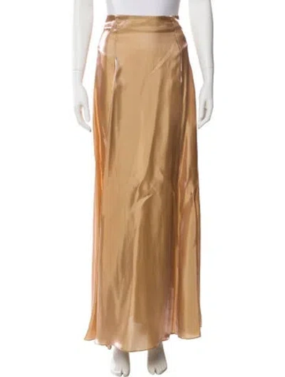 Pre-owned Staud Long Skirt In Neutral