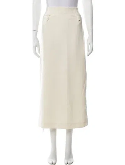 Pre-owned Staud Long Skirt In Neutrals