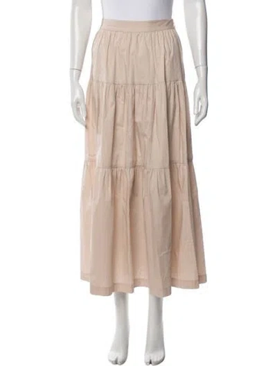Pre-owned Staud Long Skirt In Pink