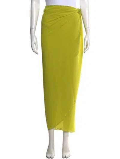 Pre-owned Staud Long Skirt W/ Tags In Green