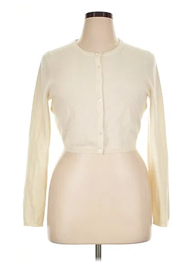 Pre-owned Staud Long Sleeve Blouse In Ivory