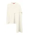 Staud Long-sleeved Sweater In White