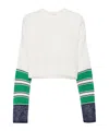 Staud Long-sleeved Sweater In White
