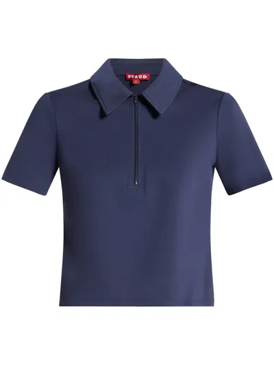 Staud Lonnie Polo Top In Blue