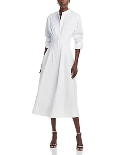 Staud Lorenza Midi Dress In White