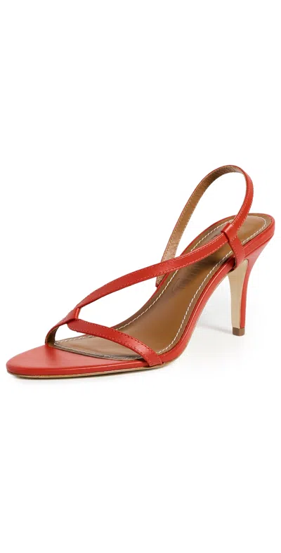 Staud Louden Heels Red Rose