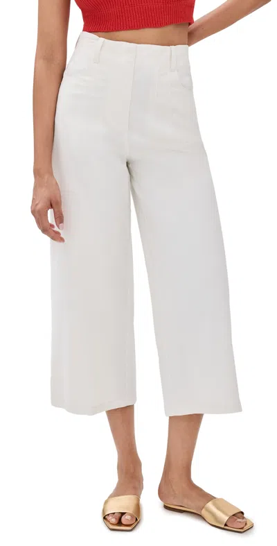 Staud Luca Pants Ivory In Ivory