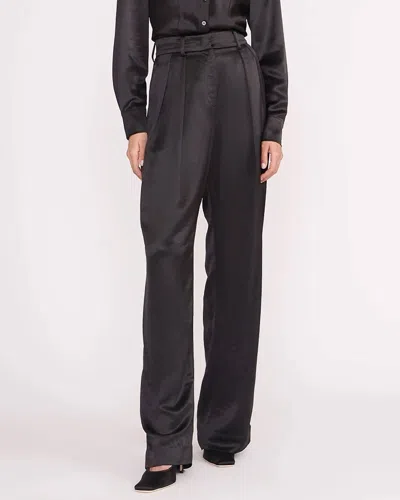 Staud Luisa Straight Leg Pants In Black