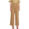 Staud Luisa Pleated Cotton-twill Wide-leg Pants In Rosemary