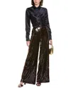 Staud Luke Palazzo Pants In Brown