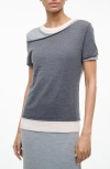 Staud Lyric Merino Wool-nylon Maxi Dress In Heather Grey In Gray