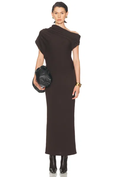 Staud Mabel Dress In Brown