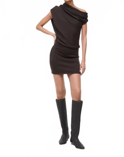 STAUD MABEL MINI DRESS IN EARTH