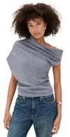 Staud Mabel Sweater Heather Grey In Gray