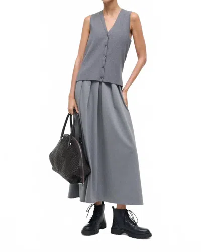 Staud Madeline Dress In Static In Gray