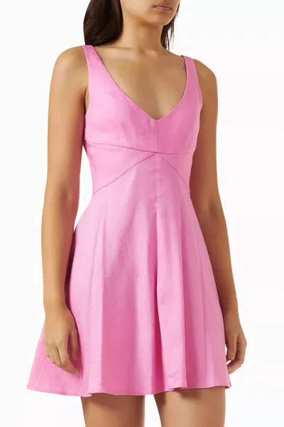 Staud Madison Mini Dress In Orchid In Pink