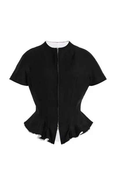 Staud Maelle Wool Top In Black