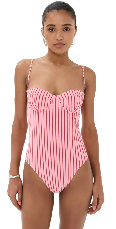 Staud Maeve One Piece Montauk Stripe