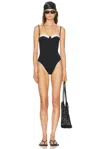 Staud Maeve One Piece Swimsuit In Black