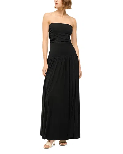 STAUD MARIANA STRAPLESS DRESS
